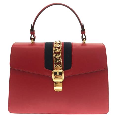 gucci sylvie red replica|gucci handbags logo.